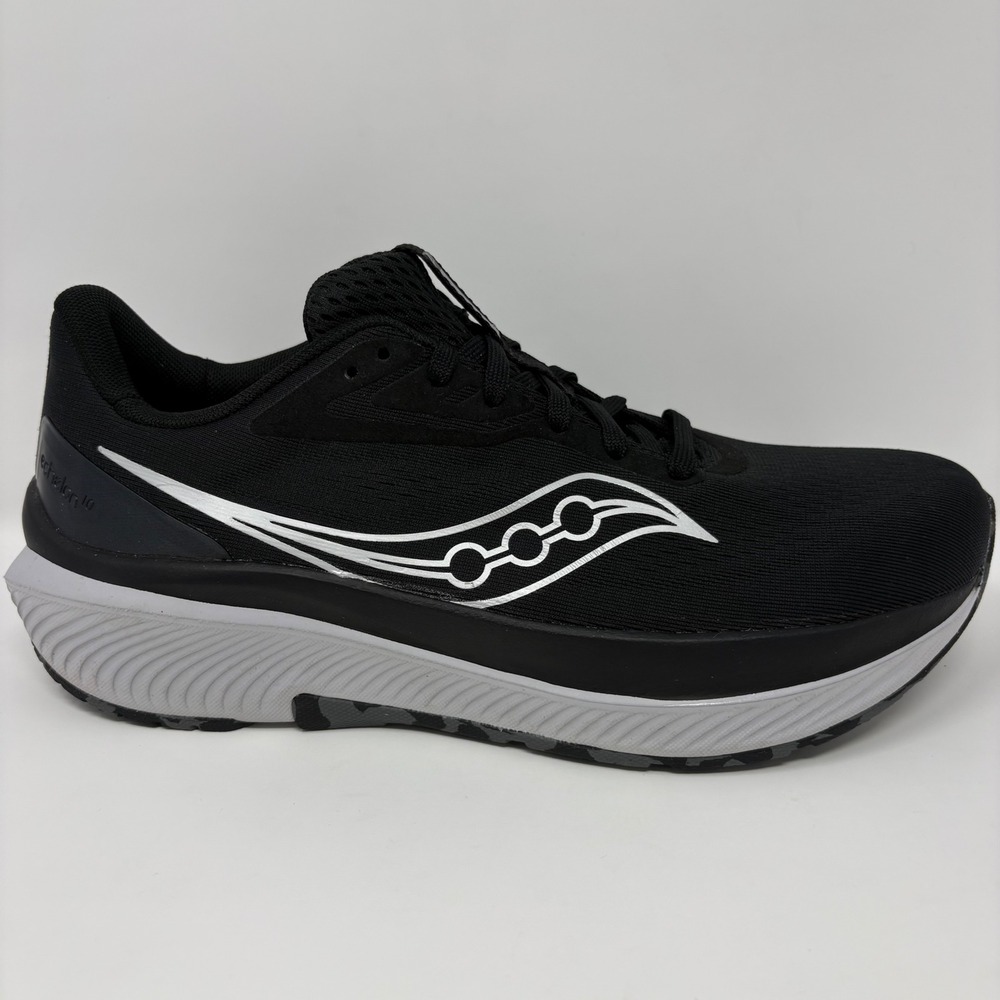 Saucony Echelon 9 Women's Size 10 Black Grey Athletic Running Shoes (S11044-100)